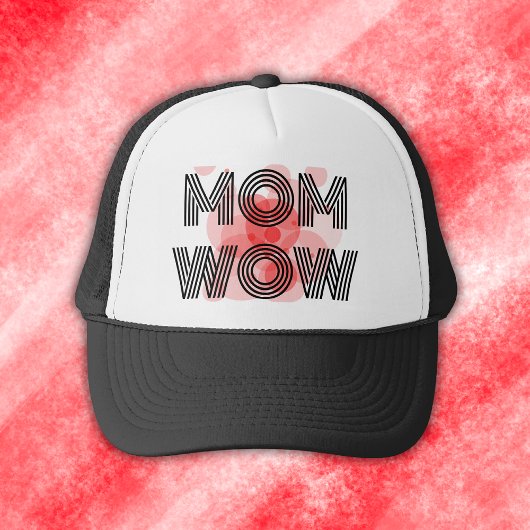 MAM WOW zwart op rood | Trucker Pet