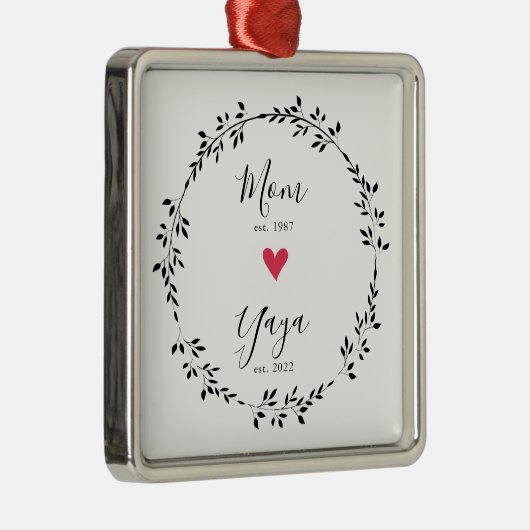 mam | Yaya Jaar Oost. Heart Ceramic Ornament (Rechts)