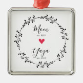 mam | Yaya Jaar Oost. Heart Ceramic Ornament (Voorkant)