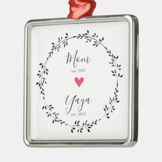 mam | Yaya Jaar Oost. Heart Ceramic Ornament (Links)