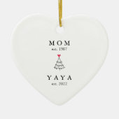 mam | Yaya Jaar Oost. Kerstakeramische versiering Keramisch Ornament (Voorkant)