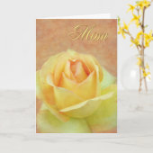 Mam Yellow Rose Kaart (Gele Bloem)