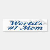 Mam zee blauwe tekst bumper sticker (Voorkant)