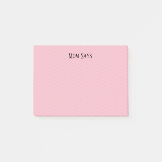 Mam zegt (gevild) post-it® notes (Voorkant)