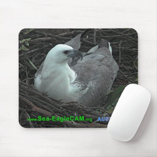 Mam Zitten op 2 eieren 2013 Mousepad Horizontal Muismat (Met muis)