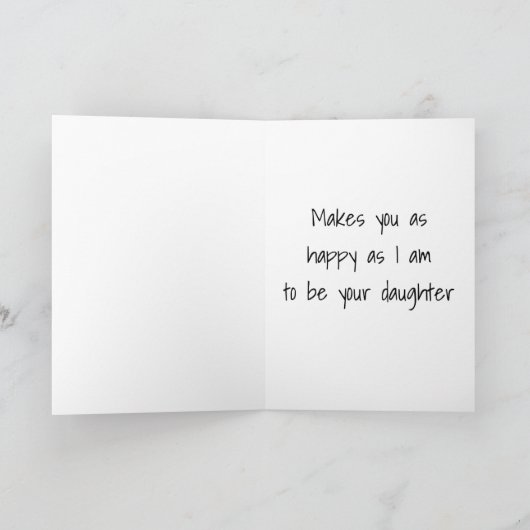 ***MAM*** ZO BLIJ DAT JE "JE DOCHTER" VERJAARDAG B KAART (Binnen)