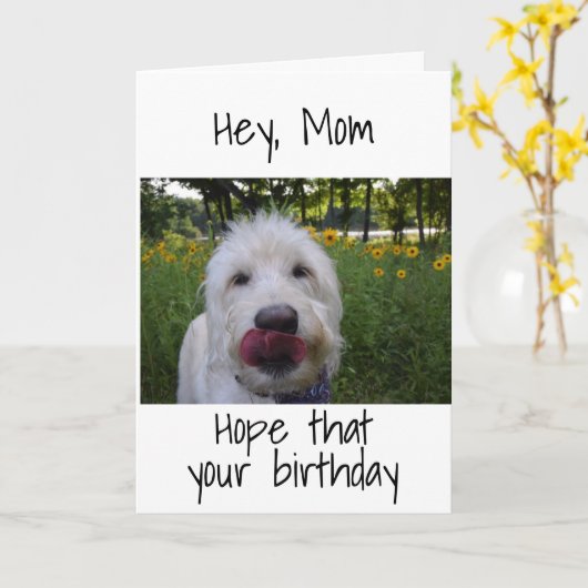 ***MAM*** ZO BLIJ DAT JE "JE DOCHTER" VERJAARDAG B KAART (Gele Bloem)