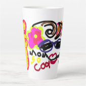 Mam zo cool  latte mok (Voorkant)