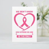 Mam Zuster Daughter Pink Ribbon Borstkanker RSVP Kaartje (Staand voorkant)