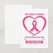 Mam Zuster Daughter Pink Ribbon Borstkanker RSVP Kaartje (Voorkant / Achterkant)