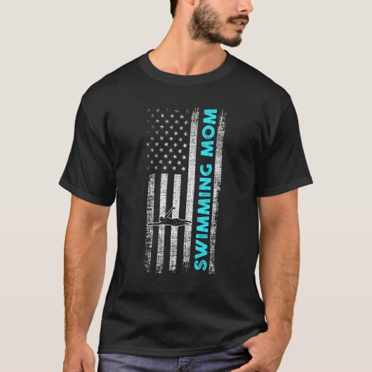 Mam zwemmen t-shirt (Voorkant)