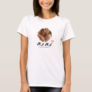Mama 1 Afbeelding Persoonlijke Gelukkige Moederdag T-shirt