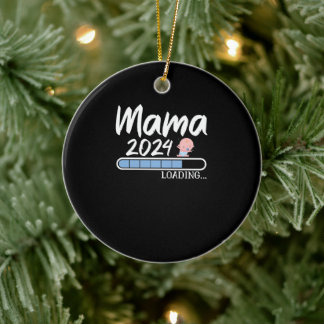 Mama 2024 Laden Werdende Mama Geschenk Muttertag Keramisch Ornament
