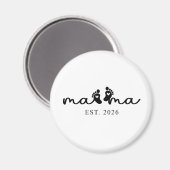Mama 2026 | Baby Openbaring Magneet  (Voorkant / Achterkant)
