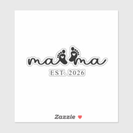Mama 2026 | Baby Uitkomst Sticker
