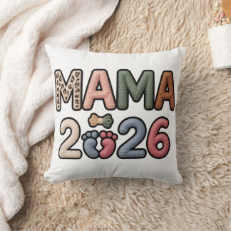 Mama 2026 Nieuwe Moeder Baby Onthulling Gebreide P Kussen