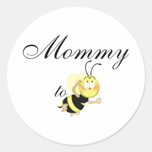 Mama 2 be ronde sticker (Voorkant)