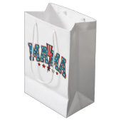 Mama 4 juli patriottische moeder bliksemschicht medium cadeauzakje (Voorkant Gekanteld)