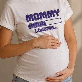 Mama aan het Laden T-Shirt voor zwangerschapsaanko