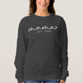 Mama | Aangepast Ellegante Script Moederdag Nieuwe Trui (Voorkant)