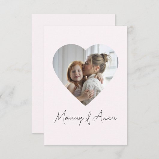 Mama Aangepaste Foto & Naam Gepersonaliseerde Kaar (Voorkant / Achterkant)