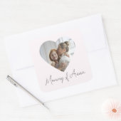 Mama aangepaste naam & foto | Persoonlijke sticker (Envelop)