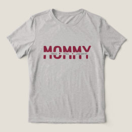 Mama Aanpasbare Tekst Voor Namen Van Kinderen Cade Tri-Blend Shirt