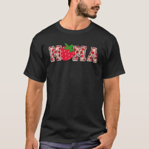 Mama Aardbei Eerste Verjaardag Bes Moeder Grappig T-shirt