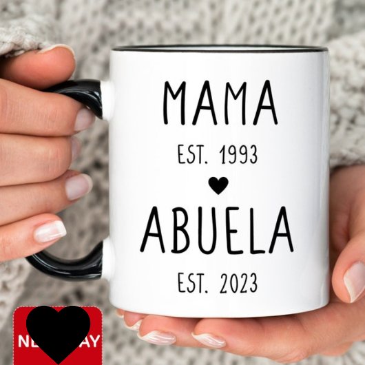Mama Abuela Jubileum Jaar Personalized Mok