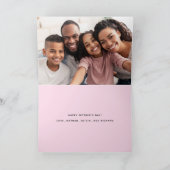 Mama | Afbeeldingsscript en -hart met foto Kaart (Binnen)