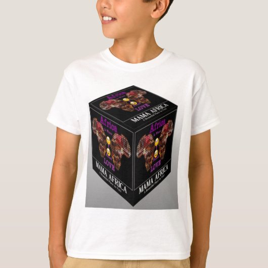 Mama Afrikaans etnisch tribaal patroon T-shirt (Voorkant)