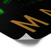 Mama Afro Africa Map Reggae Art Print (Hoek)