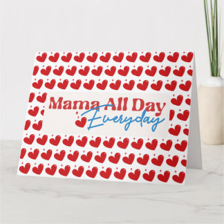 Mama All Day Witte Vouwkaart Kaart