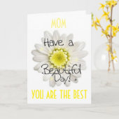 MAMA ALLEEN HET BESTE VOOR DE VERJAARDAG VAN DE BE KAART (Gele Bloem)