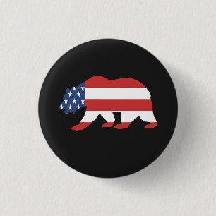 Mama America Ronde Button 3,2 Cm