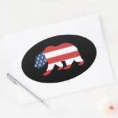 Mama Amerika Ovale Sticker (Envelop)