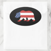 Mama Amerika Ovale Sticker (Tas)