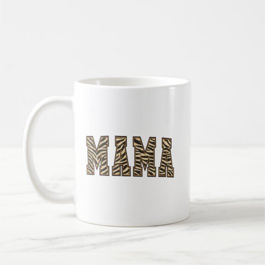 MAMA Animal Print Arch Lettering Koffiemok (Links)