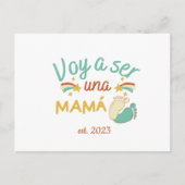 Mamá Anuncio Embarazo Día del Madre Briefkaart (Voorkant)