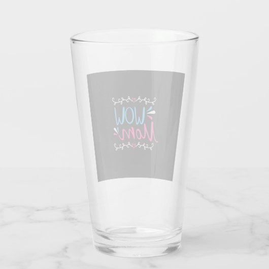 Mama Art Wow Glas (Achterkant)