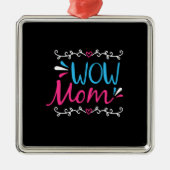 Mama Art Wow Metalen Ornament (Voorkant)