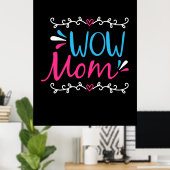 Mama Art Wow Poster (Thuiskantoor)