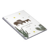 Mama Baby Buffalo Cactus Boy Baby shower Guest Notitieboek (Rechterzijde)