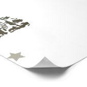 Mama Baby Buffalo Cactus Boy Baby shower Poster (Hoek)