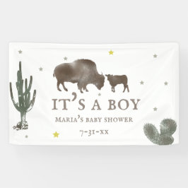 Mama Baby Buffalo Cactus Boy Baby shower Spandoek