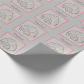 Mama & Baby Elephant Cadeaupapier (Hoek)