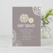 Mama Baby glimlachte het Baby shower Amethyst in Kaart (Staand voorkant)