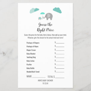 Mama Baby Olifant Wolken De Juiste Prijs Spel Flyer