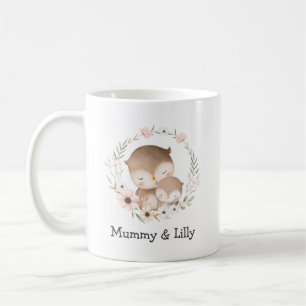 Mama & Baby Owl – Gepersonaliseerde familie Koffiemok