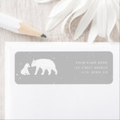 Mama Baby Polar Beer Grey Baby shower Etiket (Insitu)